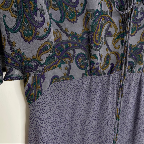 One Fine Day Sheer Chiffon Paisley Top - Picture 3 of 10